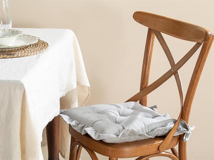 Flounce Pernă Pentru Scaun, Bumbac Poliester, 45*45 Cm, Roz Pudră