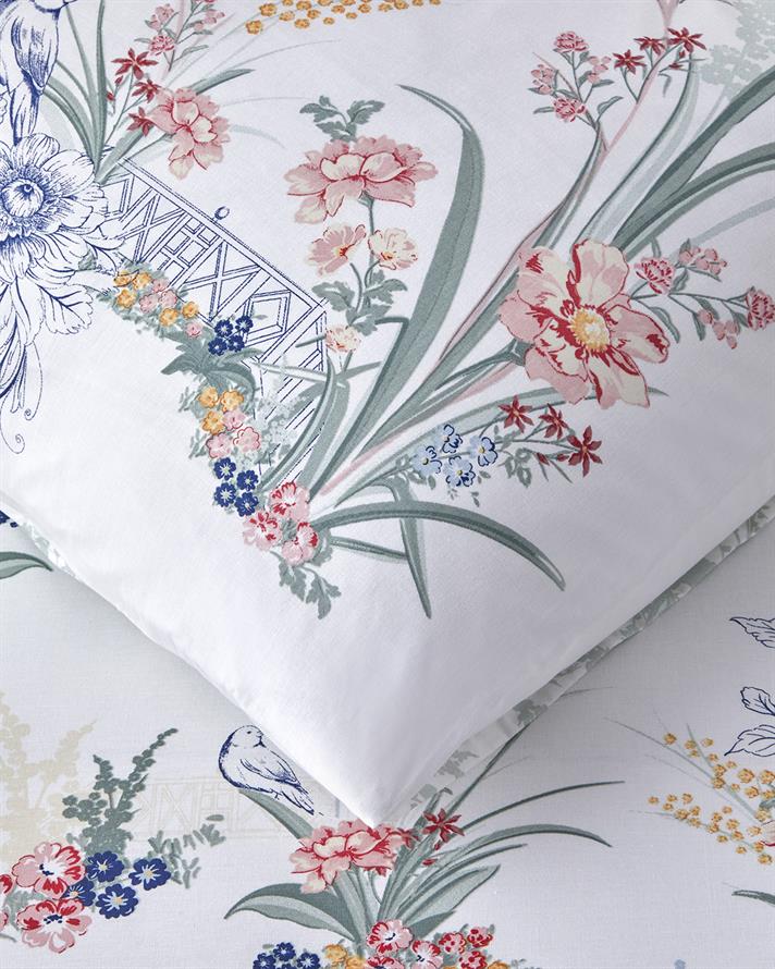 Flower Dance Cu Bumbac Single Set Lenjerie De Pat 160x220 cm Roz - Bej