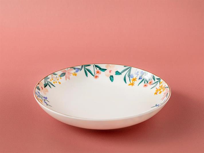 Flower Spree Porcelain Dinner Plate 20 cm White