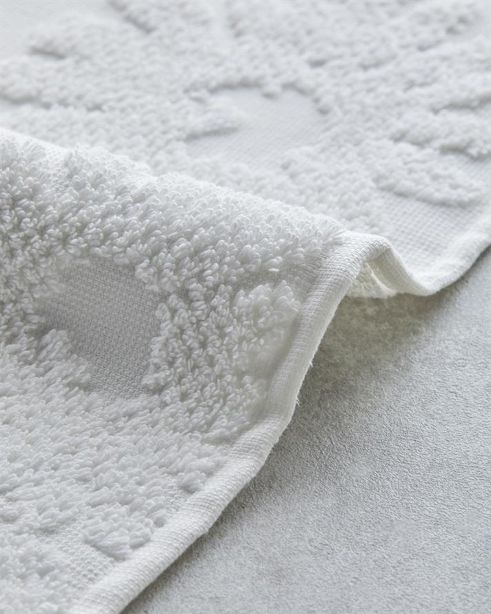 Flower Touch Cu Bumbac Jacquard Prosop De Față 50x80 cm Ecru