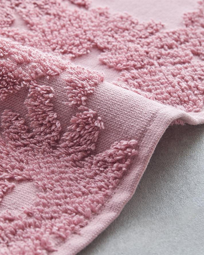 Flower Touch Cu Bumbac Jacquard Prosop De Față 50x80 cm Roz