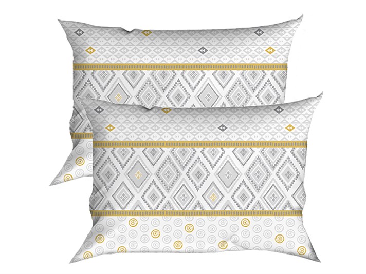 Folclor urban Cottony Set 2  FAȚĂ DE PERNĂ 50x70 cm Gri.