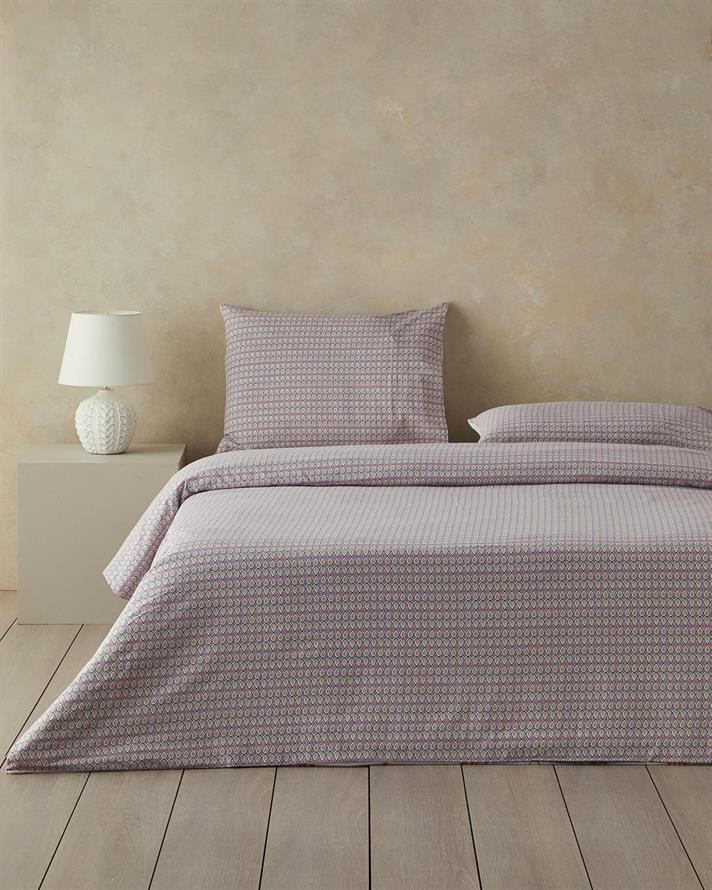 Folk Bouquet Cu Bumbac Single Set Lenjerie De Pat 160x220 cm Verde