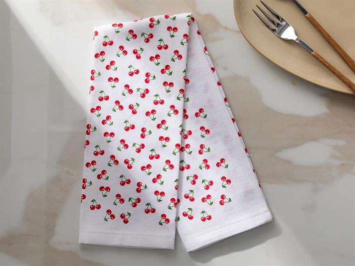 Fragola Bumbac Lavetă Uscare 30x50 cm Roșu