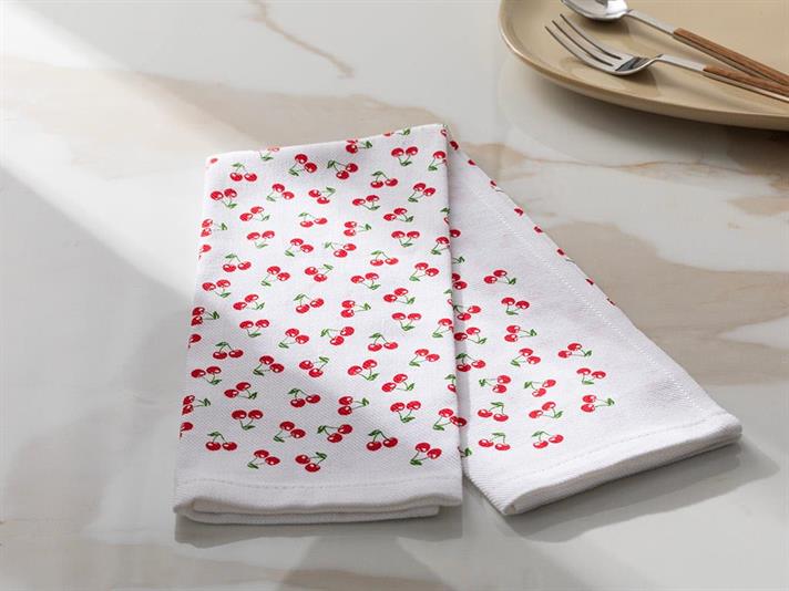 Fragola Bumbac Lavetă Uscare 30x50 cm Roșu