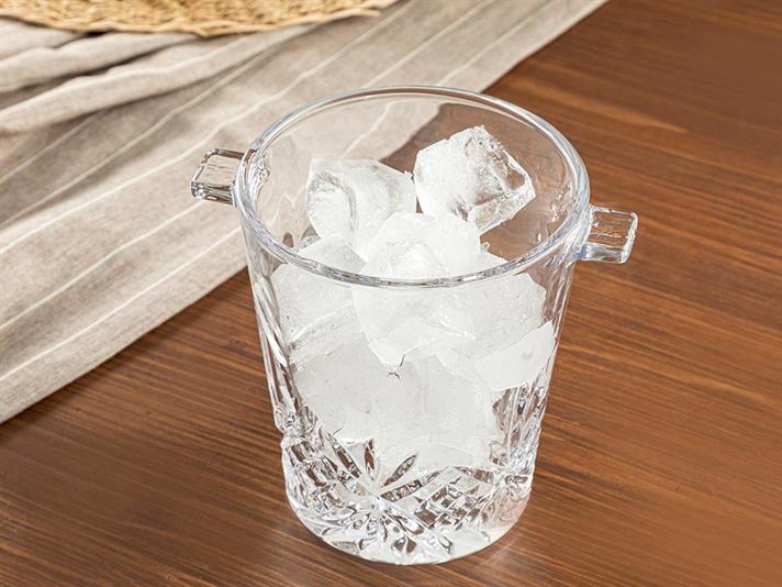 Lunas Glass Ice Bucket 15 cm Transparent