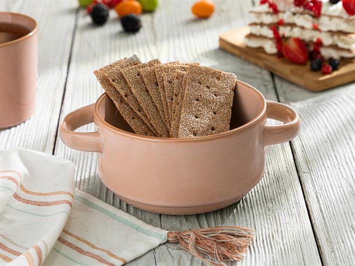 Freda Bol Cu Mânere, Silicon, 620 Ml, Caramel