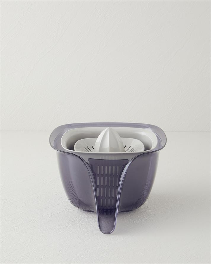 frescă Plastic 4 Piese Sită 3 x 1,8 x 0,5 Litru Antracit