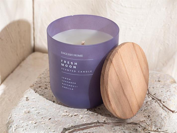 Fresh Moon Lumânare Parfumată , 280 G, Alb - Roșu Cărămidă