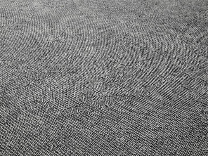 Covor țesut, Fringe, 120x180 cm, bumbac, gri antracit