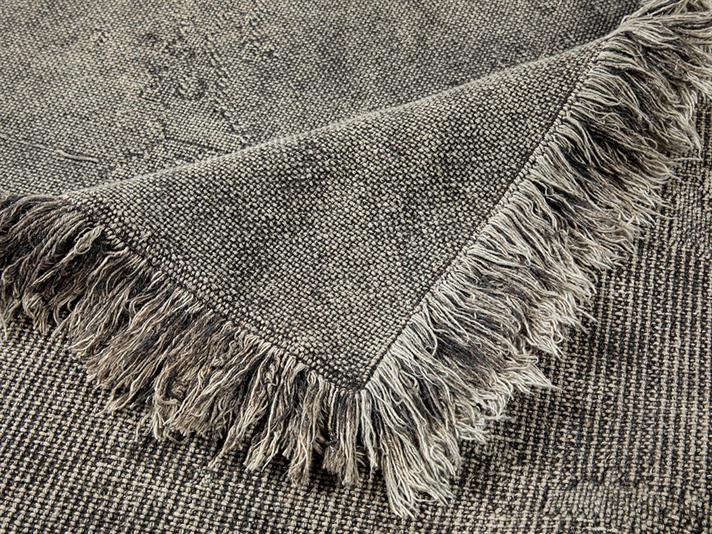 Fringe Covor, Bumbac, 160*230 Cm, Albastru İnchis