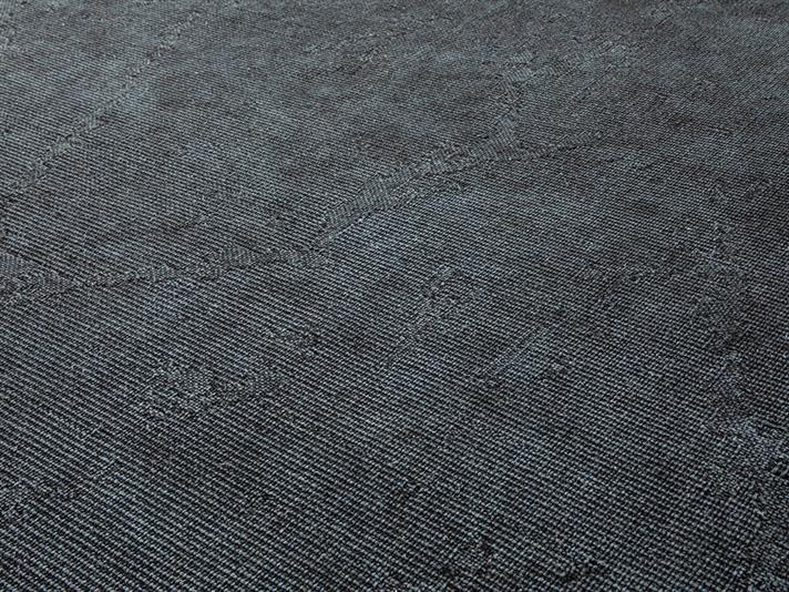 Covor țesut, Fringe, 160x230 cm, bumbac, bleumarin