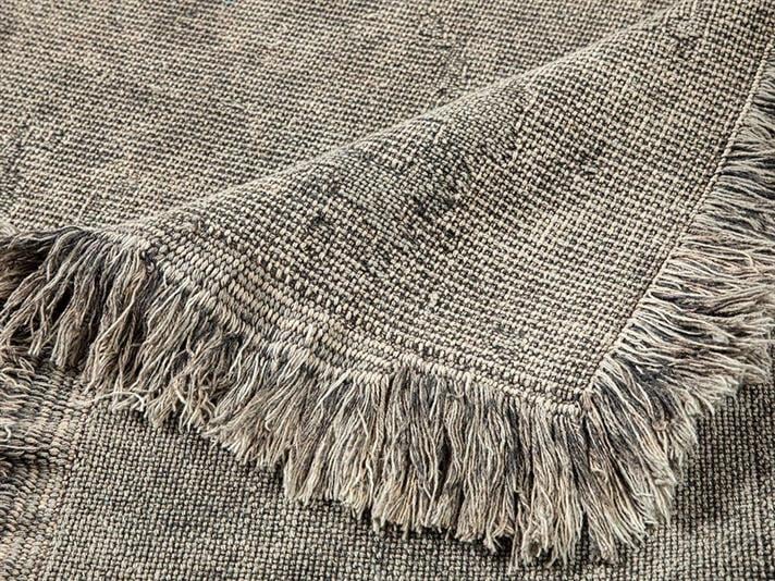 Fringe Covor, Bumbac, 80*150 Cm, Gri Deschis