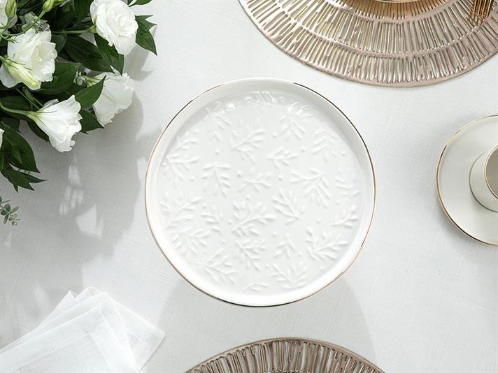 Frondosa Platou Pentru Tort, Silicon, 22*10 Cm, Violet Închis