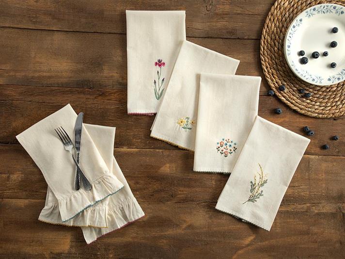 Fronzolo Cotton Drying Cloth 30x50 cm Blue