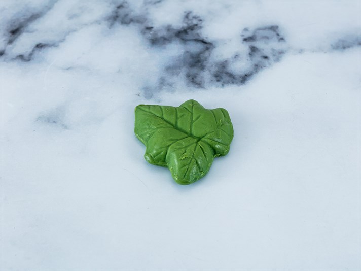 Frunza de toamnă În Formă De Frunză Săpun 30 gr Verde