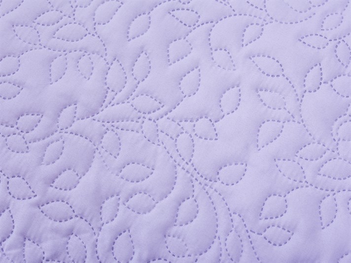 frunze  Microfibră Persoană dublă  CUVERTURĂ DE PAT MU 200x220 cm Liliac.