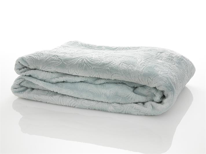 frunze  Ultrasoft Double Person  PĂTURĂ 200x220 cm Verde Deschis