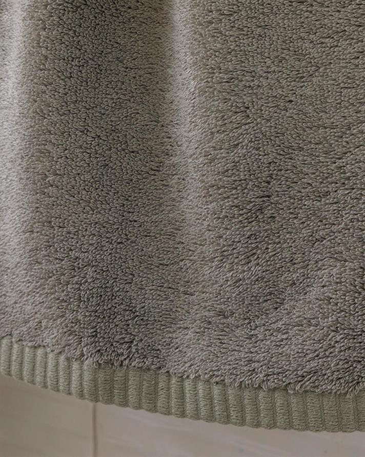 Leafy Bamboo Face Towel 50x90 cm Dark Gray