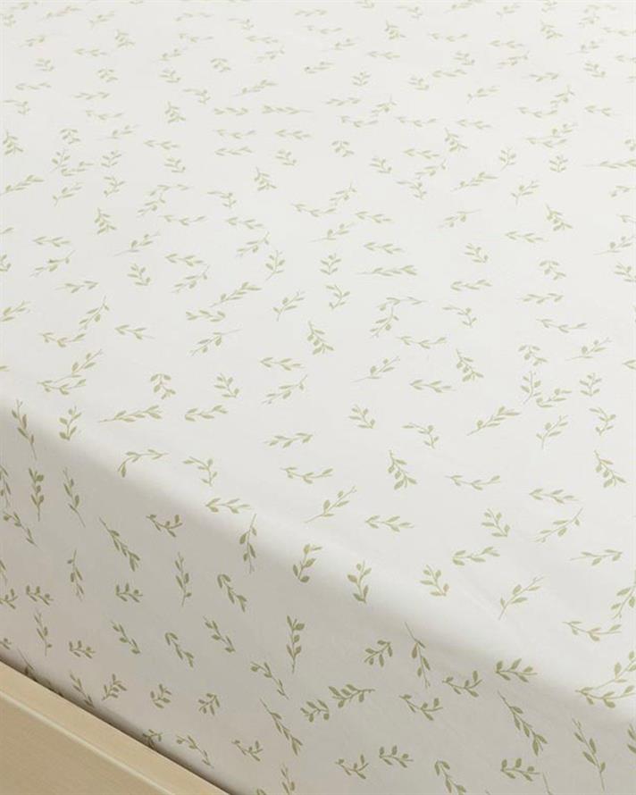 Frunzos Cottony Meniu Mare Cearșaf Elastıc 180*200 Cm Verde Deschis