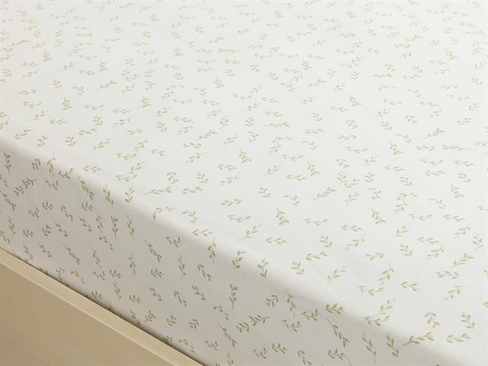 Frunzos Cottony Persoană Dublă Cearșaf Elastıc 160*200 Cm Verde Deschis