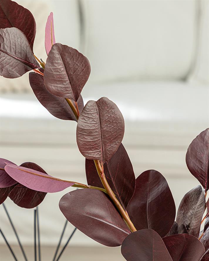 frunzos Floare Artificial Cu O Singură 90 cm mov