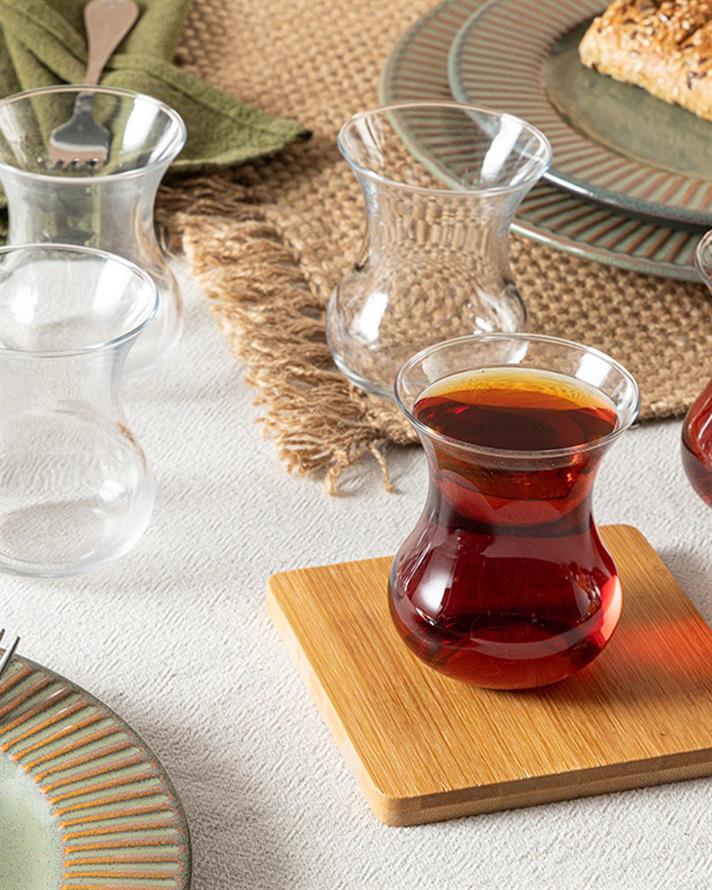Glass 6 Set Tea Glass 155 ml Transparent
