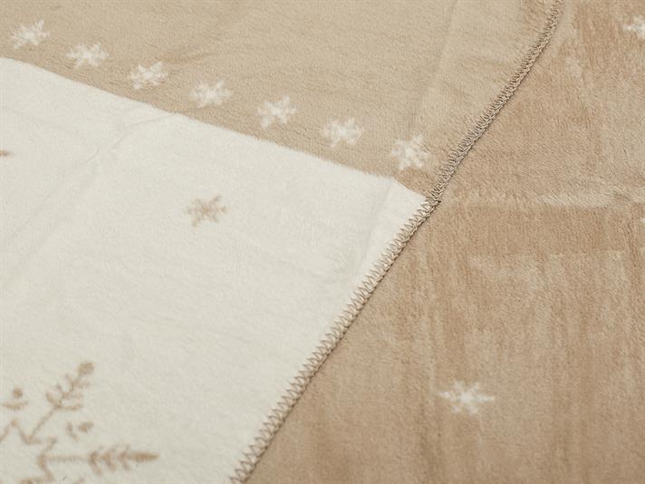fulg Cottony Double Person  PĂTURĂ 200x220 cm Beige