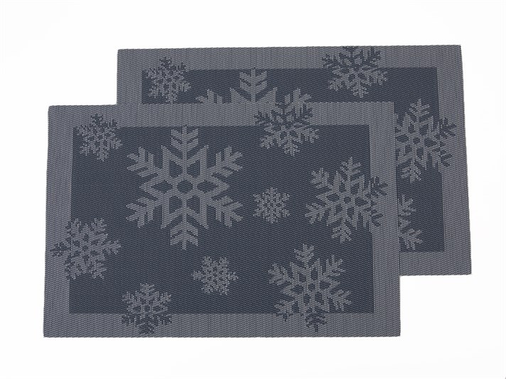 fulg de zăpadă PVC Set 2  TIȘLAIFĂR 45x30 cm Albastru Deschis