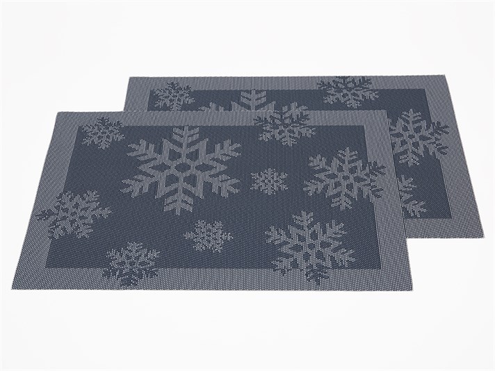 fulg de zăpadă PVC Set 2  TIȘLAIFĂR 45x30 cm Albastru Deschis