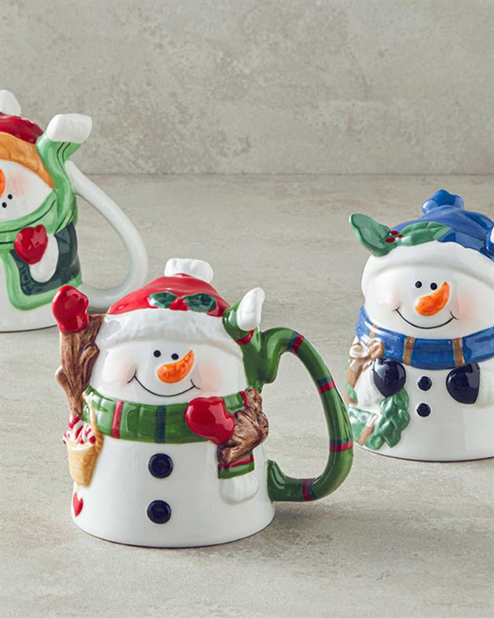 Funny Snowman, Cană, dolomită, 300 ml, multicolor