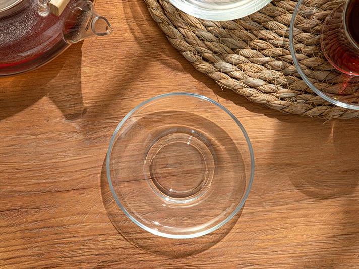 Gaudy Glass 6 pcs Tea Plate 11 cm Transparent