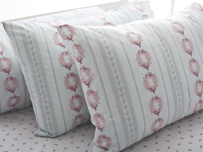 ghirlandă Ușor De Călcat Single Set Lenjerie De Pat 160x220 cm Turcoaz