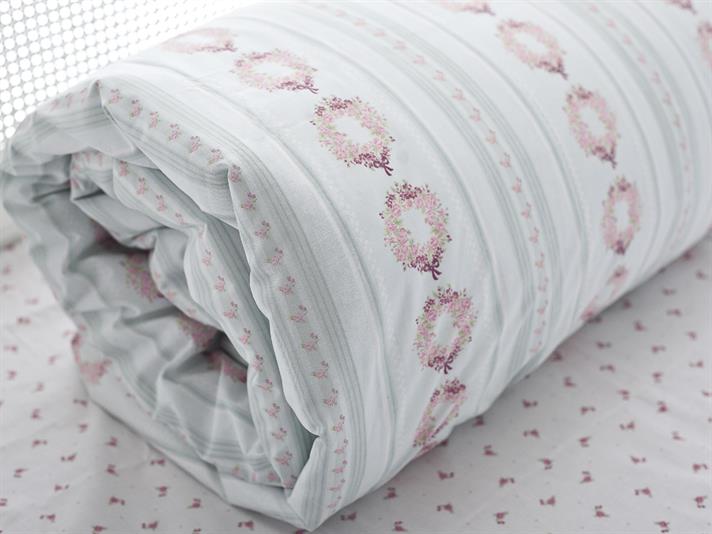 ghirlandă Ușor De Călcat Single Set Lenjerie De Pat 160x220 cm Turcoaz