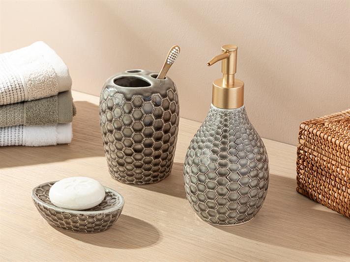 Gina Set De Baie Set 3, 10,8*7,2*3 Cm, Albastru-Beige