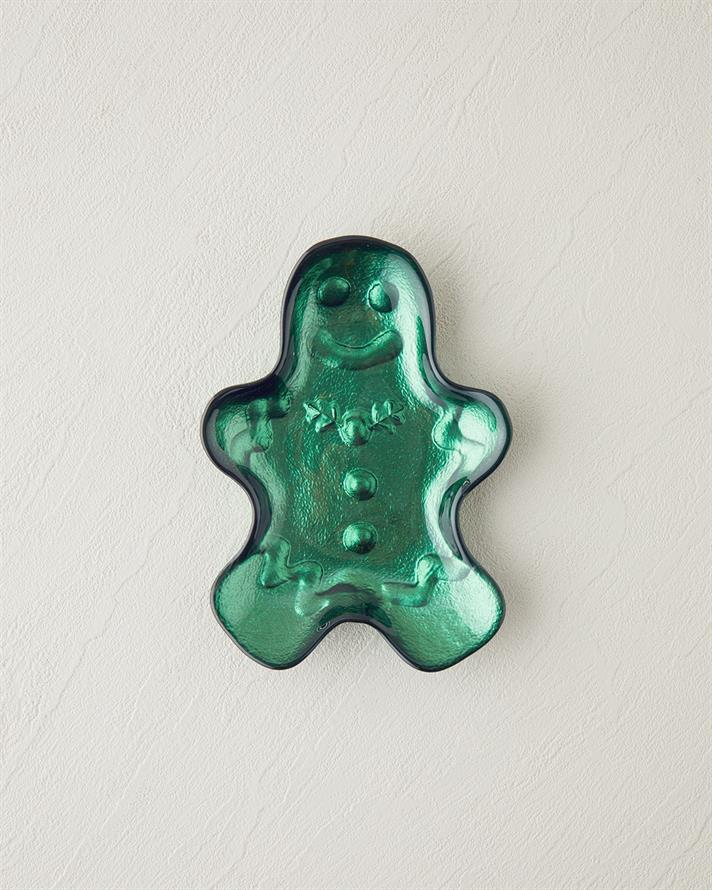 Gingerman Sticlă Bol Pentru Alune 17 cm Verde