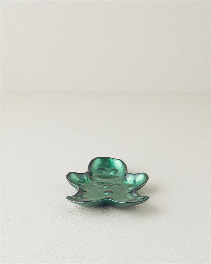 Gingerman Sticlă Bol Pentru Alune 17 cm Verde