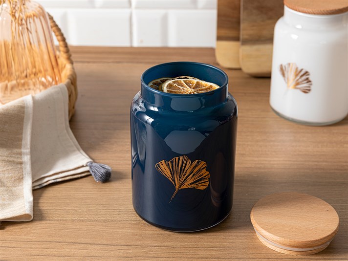 Ginko Glass Large Cruet 890 ml Dark Blue