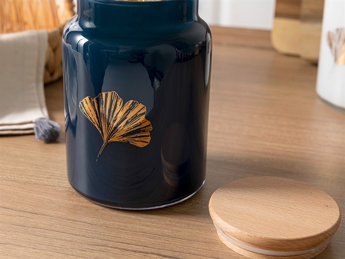 Ginko Glass Large Cruet 890 ml Dark Blue
