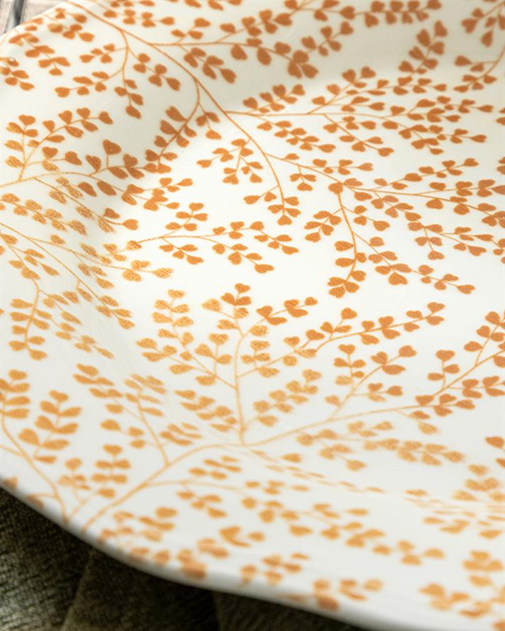Giraffe Porcelain Service Plate 25 cm Orange,