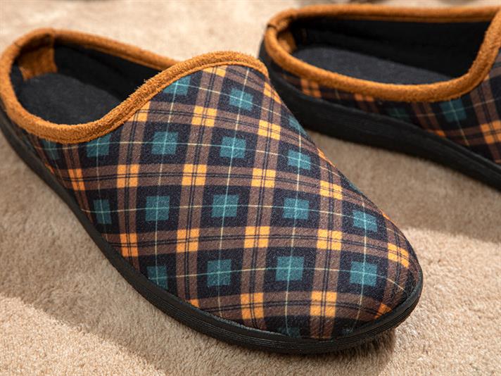 Glam Check Papuci De Casă Damă, 37, Crem-Roșu