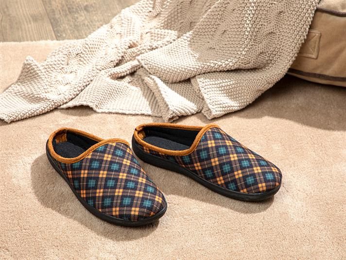 Glam Check Papuci De Casă Damă, 38, Crem-Roșu