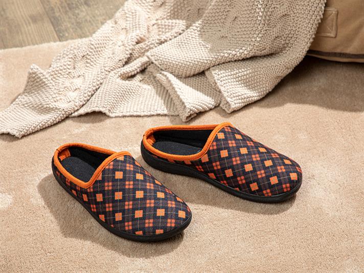 Glam Check Papuci De Casă Damă, 39, Roz-Blue-Verde