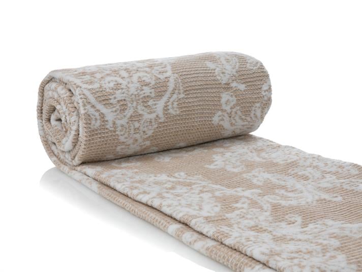 Glam Damask  Waffle For One Person  PĂTURĂ 150x200 cm Beige