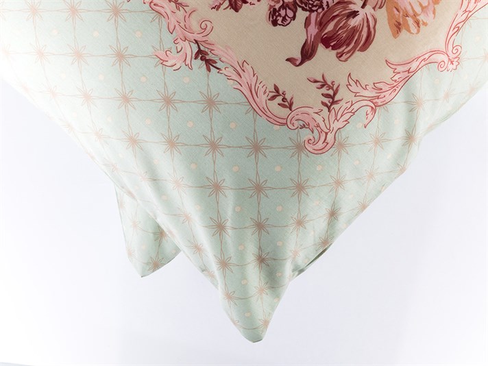 Glam vintage Cu Bumbac Cu 2 Piese Față De Pernă 50x70 cm Seledon