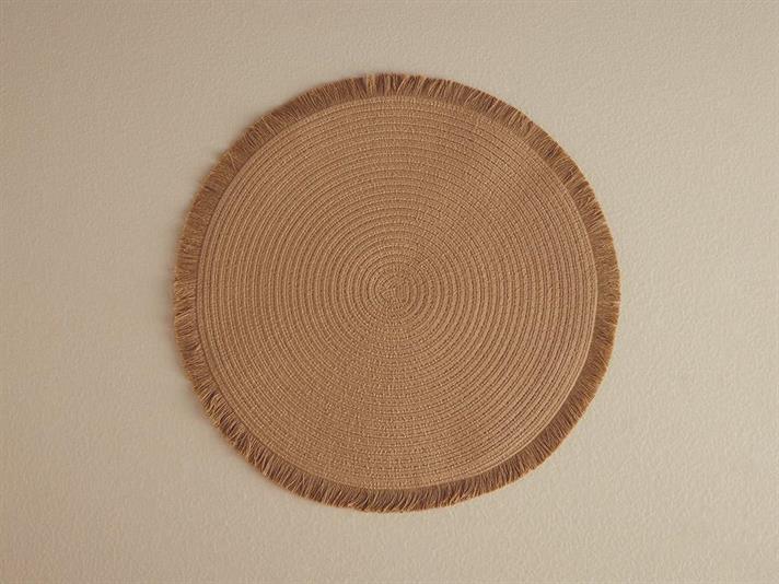 Glenna Polietilenă Cu 2 Piese Placemat Masă 38 cm Bej