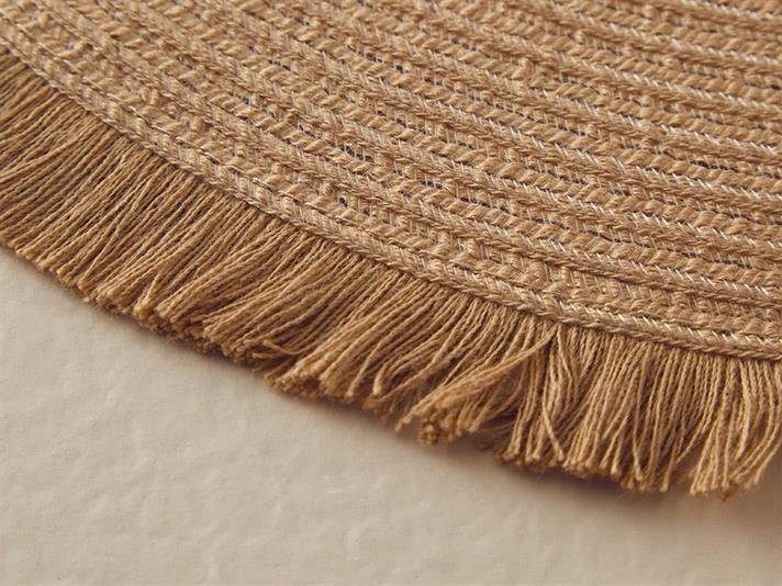 Glenna Polietilenă Cu 2 Piese Placemat Masă 38 cm Bej
