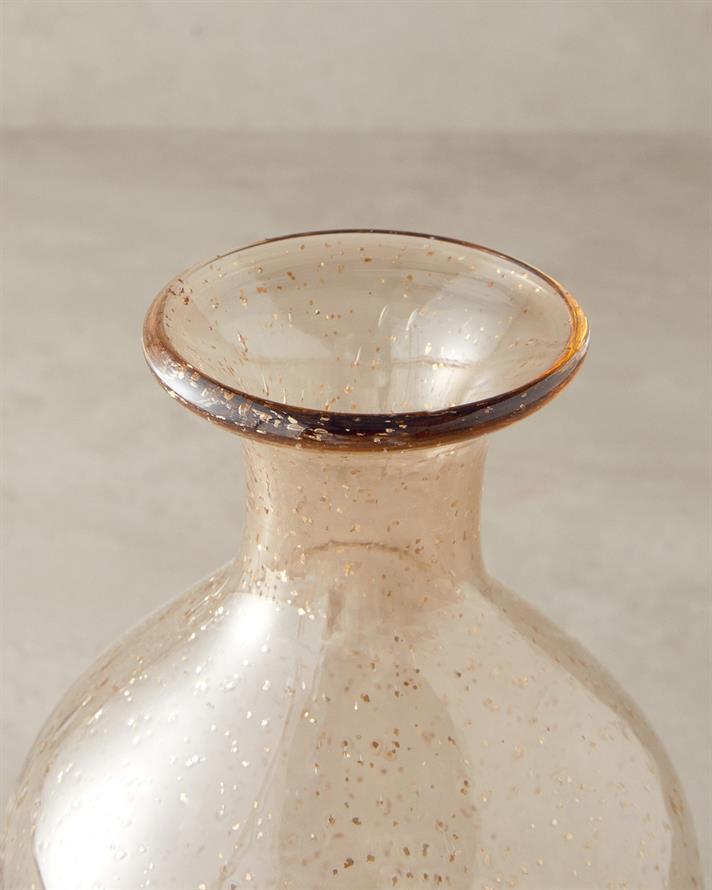 Gloria Sticlă Obiect Decorativ 14x14x34 cm Roz pal