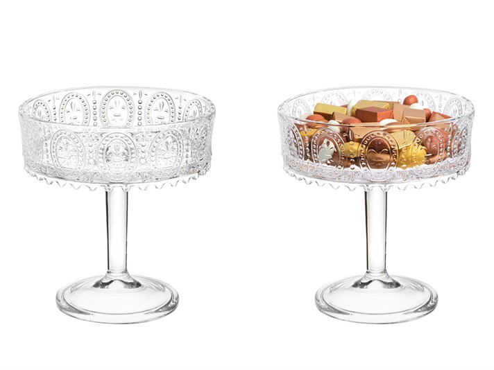 Glory Glass With Legs Serving Ware 19x21cm Transparent