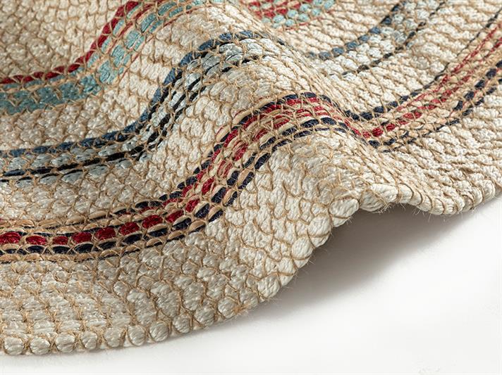 glorie Iută Covor Decorativ Din İută 150x150 cm Multicolor.
